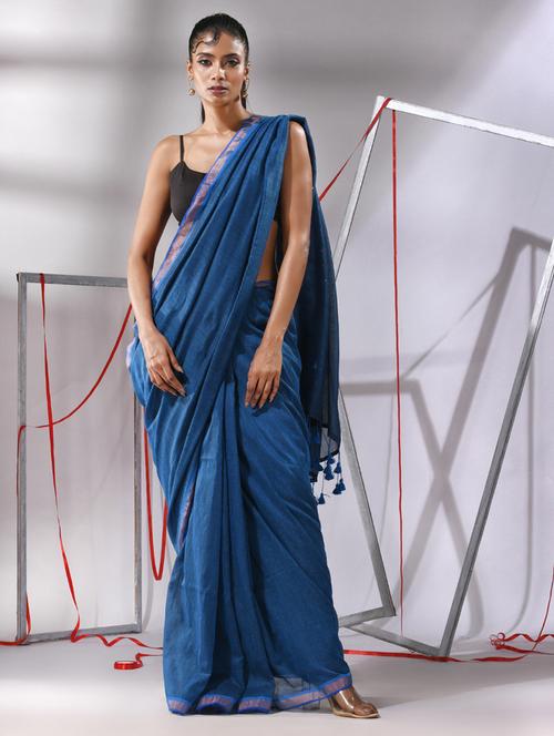 women self design handloom saree with blouse - 21176115 - Very Small Image - 1