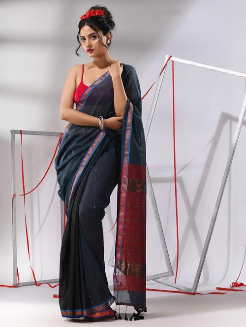 women self design handloom saree with blouse - 21176119 - Very Small Image - 1