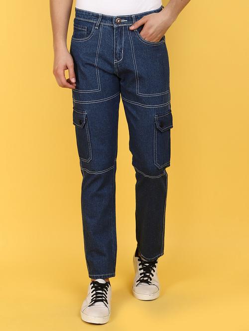 men mid rise plain denim jeans - 21177160 - Very Small Image - 1