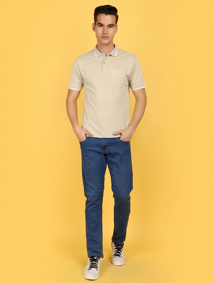 men mid rise plain denim jeans - 21177166 - Zoom Image - 4