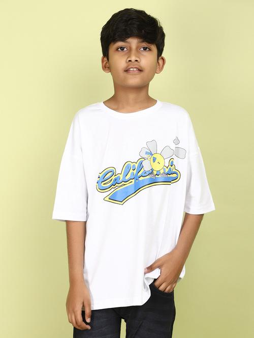 kids boy printed round neck t-shirt - 21177199 - Very Small Image - 1