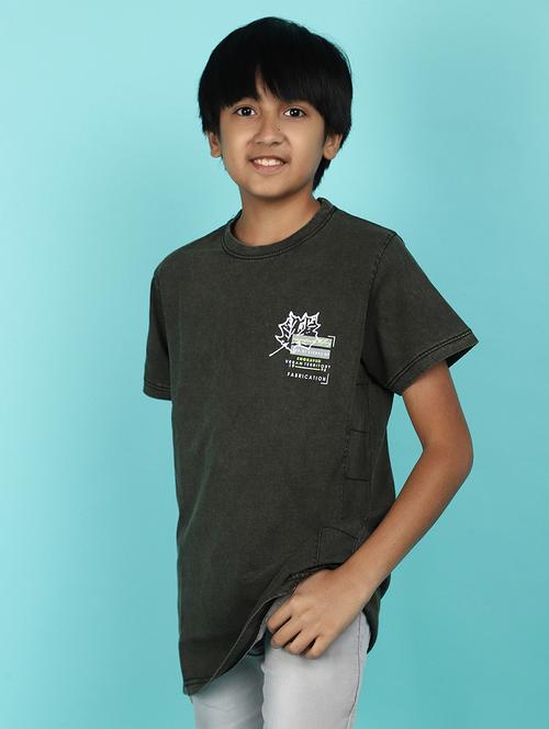boys placement print cotton t-shirt - 21177271 - Very Small Image - 1