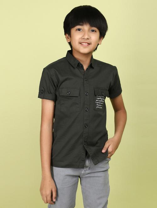 boys cotton short sleeve shirt - 21177321 - Very Small Image - 1