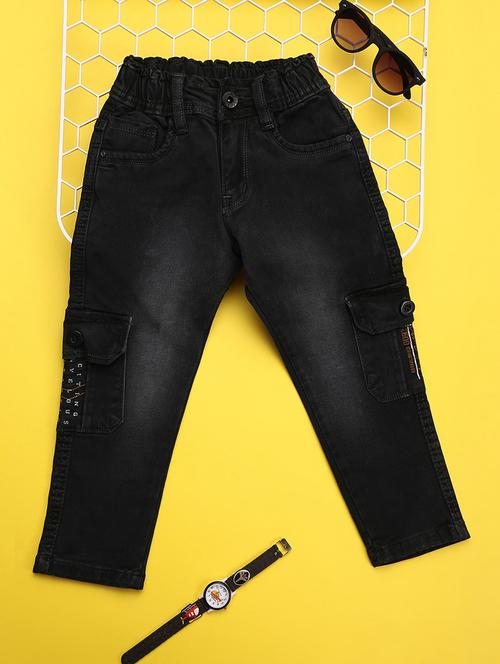 boy's solid mid rise jeans - 21177389 - Very Small Image - 1