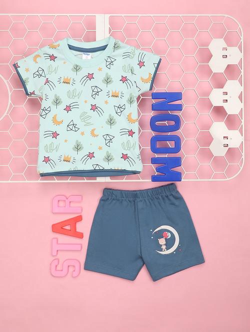 boy printed  casual wear shorts set - 21177514 - Very Small Image - 1