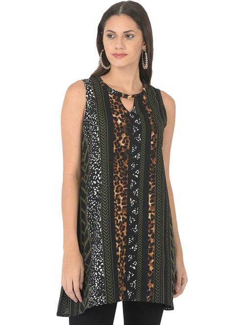 black rayon regular top - 21178727 - Very Small Image - 1