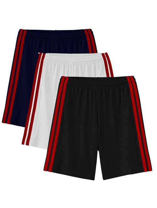 boys pack of 3 mid rise shorts - 21179136 - Very Small Image - 1