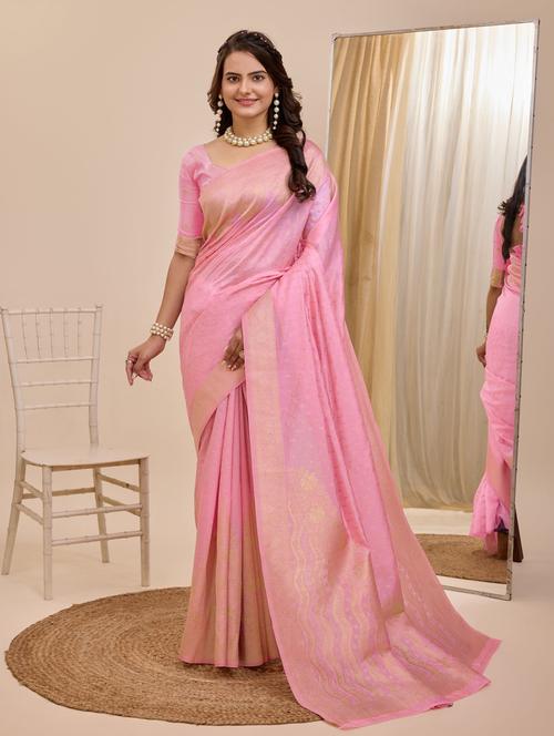 women self design banarasi saree with blouse - 21180367 - Very Small Image - 1