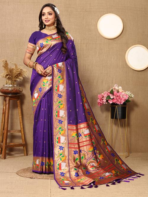 women self design paithani saree - 21181324 - Very Small Image - 1