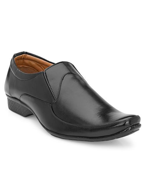 black slip on formal shoes - 21181370 - Very Small Image - 1
