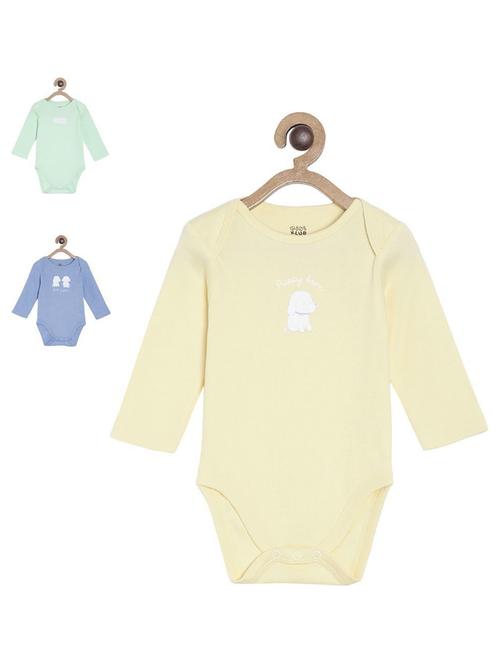 pack of 3 printed rompers - 21181693 - Very Small Image - 1