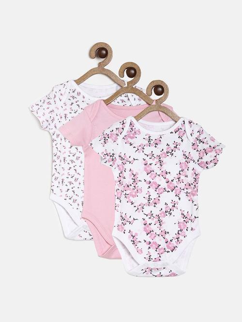 pack of 3 multi colored rompers - 21181722 - Very Small Image - 1