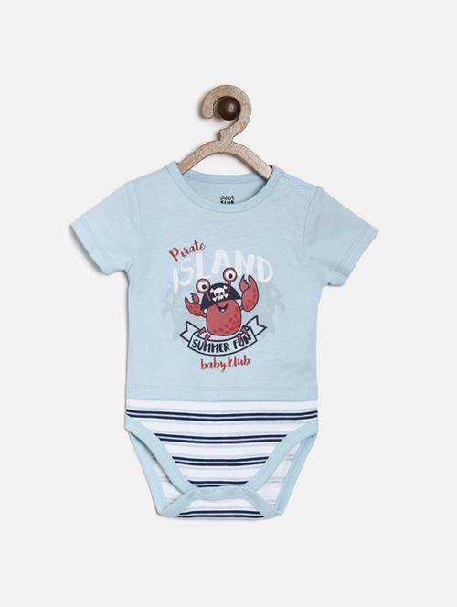 infant printed romper with cap - 21181745 - Very Small Image - 1