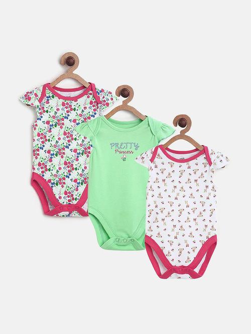 pack of 3 multi colored rompers - 21181807 - Very Small Image - 1