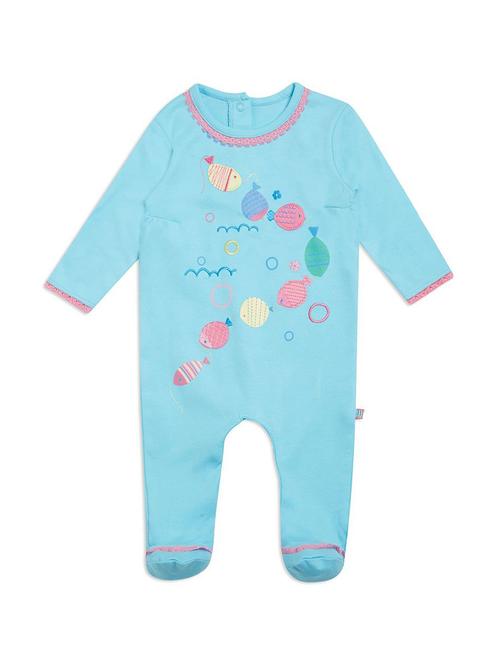 infant printed cotton romper - 21182005 - Very Small Image - 1