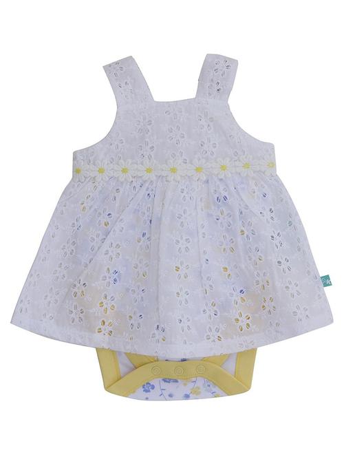 kids white printed casual onesies - 21182046 - Very Small Image - 1