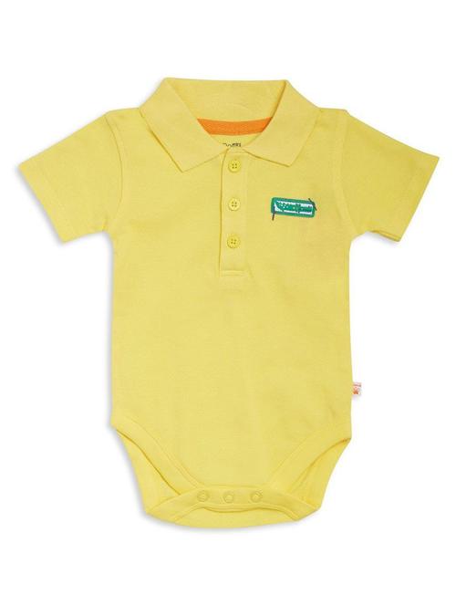 yellow cotton romper - 21182076 - Very Small Image - 1