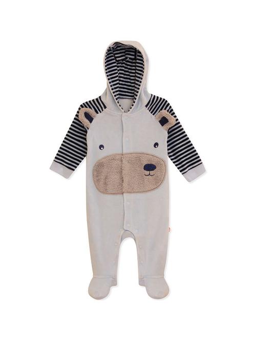beige printed cotton onesie - 21182186 - Very Small Image - 1