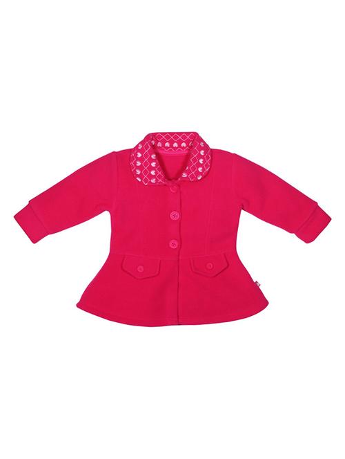 pink solids long sleeves coat - 21182881 - Very Small Image - 1