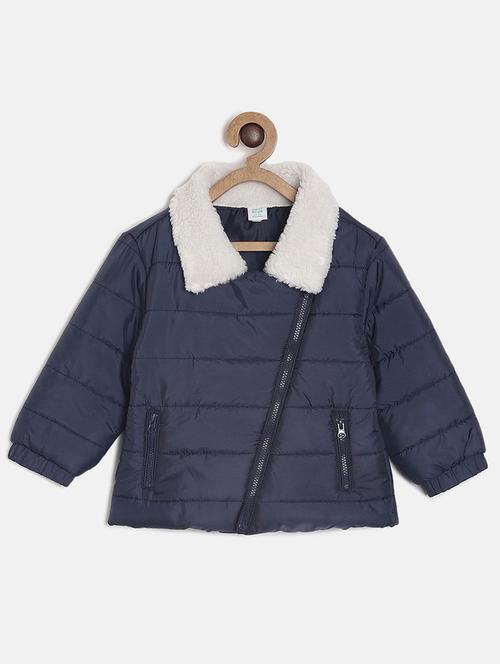 blue cotton regular jackets & coat - 21183059 - Very Small Image - 1