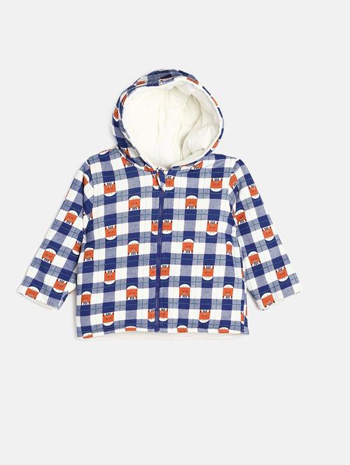 navy blue cotton regular jackets & coat - 21183208 - Very Small Image - 1