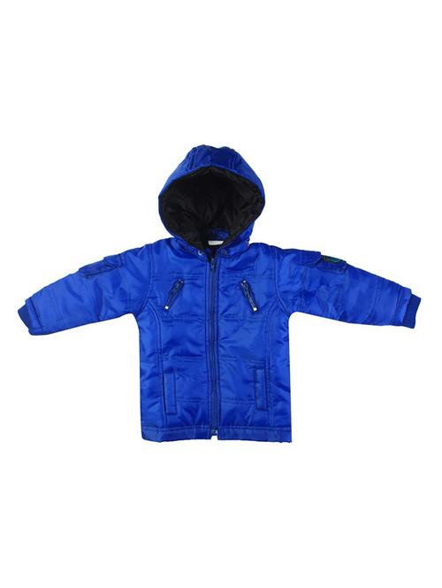 blue cotton blend regular jackets & coat - 21183240 - Very Small Image - 1