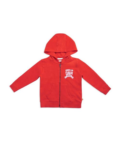 red cotton plain sweatshirt - 21183413 - Very Small Image - 1