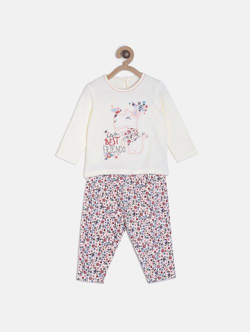 kids printed full length twin set - 21186565 - Very Small Image - 1
