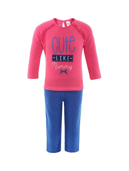 kids printed full length twin set - 21186935 - Very Small Image - 1