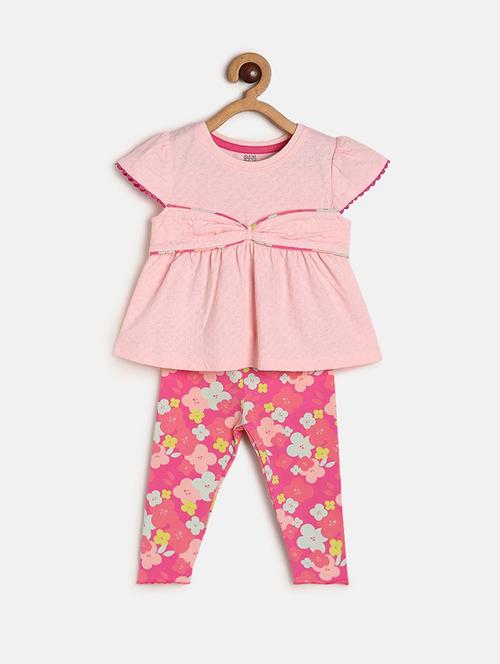 girls round neck printed full length set - 21186987 - Very Small Image - 1