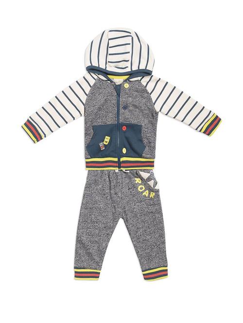 boys round neck printed full length set - 21187516 - Very Small Image - 1
