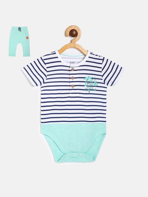 kids striped onesies with pants - 21187925 - Very Small Image - 1