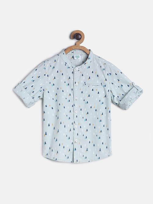 kids printed cotton blend shirt - 21187982 - Very Small Image - 1