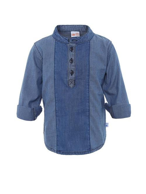 blue cotton blend shirt - 21188186 - Very Small Image - 1