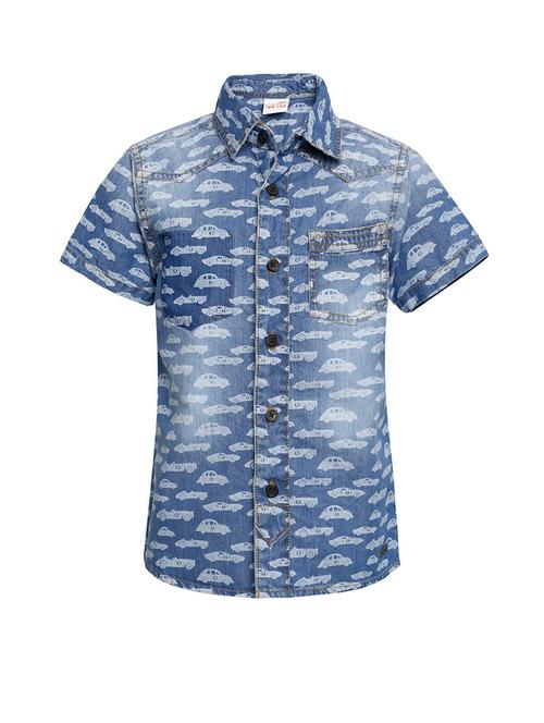 boys printed cotton blend shirt - 21188214 - Very Small Image - 1