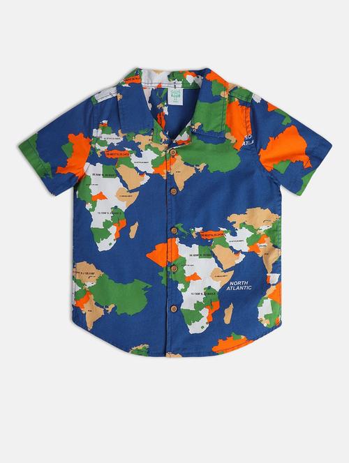 boys printed cotton blend shirt - 21188275 - Very Small Image - 1