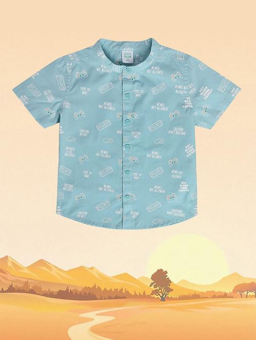 boys printed cotton blend shirt - 21188277 - Very Small Image - 1