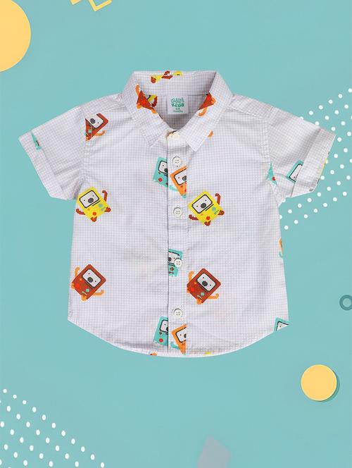 grey cotton shirt - 21188284 - Very Small Image - 1