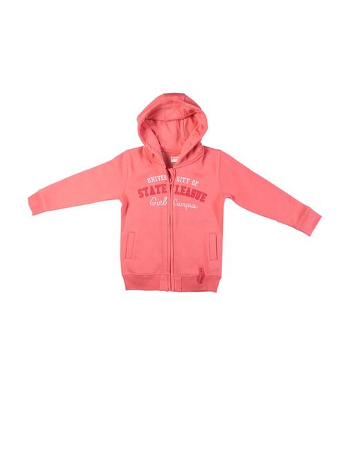 pink cotton front print sweatshirt - 21188358 - Very Small Image - 1