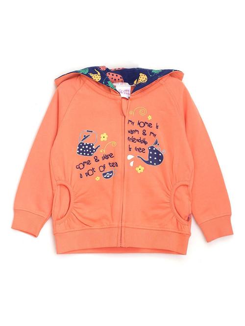 coral cotton front print sweatshirt - 21188473 - Very Small Image - 1