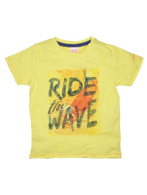 yellow cotton blend tshirt - 21189913 - Very Small Image - 1