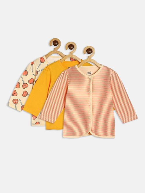 girls pack of 3 cotton tee - 21191201 - Very Small Image - 1