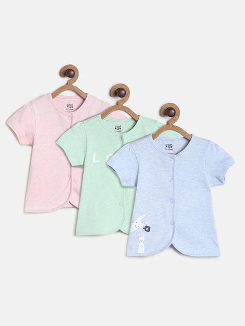pack of 3 multi colored regular tee - 21191213 - Very Small Image - 1