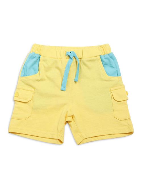 kids solid mid rise shorts - 21191428 - Very Small Image - 1