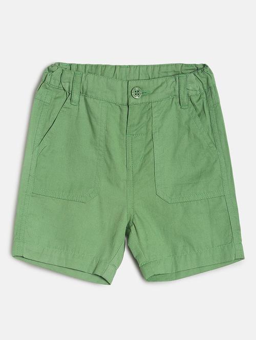 boys solid mid rise shorts - 21191707 - Very Small Image - 1