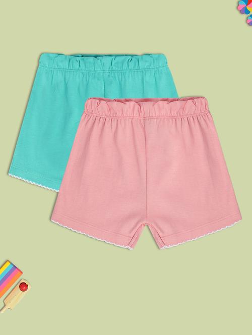 pack of 2 multi colored mid rise shorts  - 21191974 - Very Small Image - 1