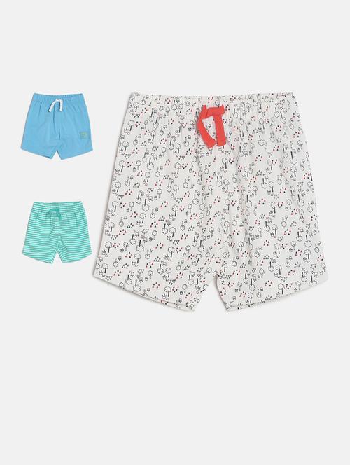 girls printed set of 3 casual shorts - 21192000 - Very Small Image - 1