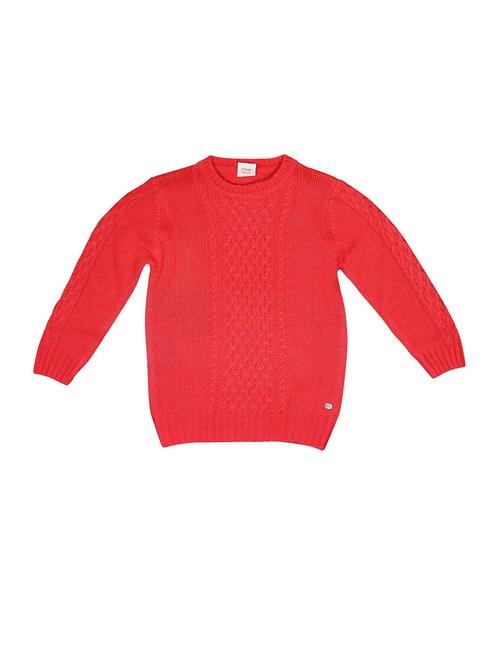 red acrylic regular sweater - 21192487 - Very Small Image - 1