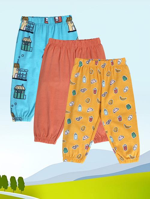 pack of 3 printed trousers - 21192690 - Very Small Image - 1