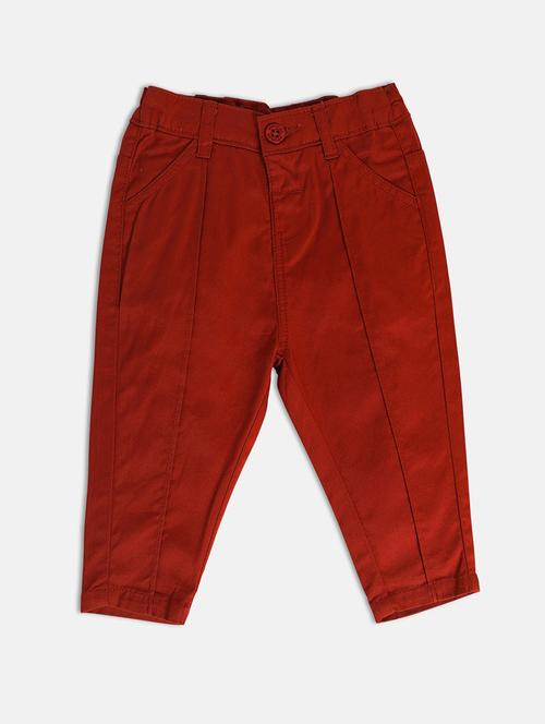 red cotton casual trouser - 21192704 - Very Small Image - 1
